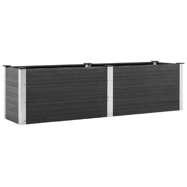 Garden Raised Bed 200x50x54 cm WPC Grey vidaXL