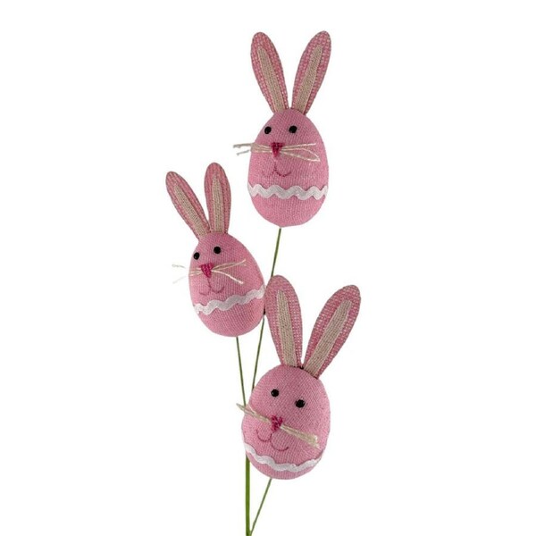 Easter Pink 3 Egg Head Pick 63cm
