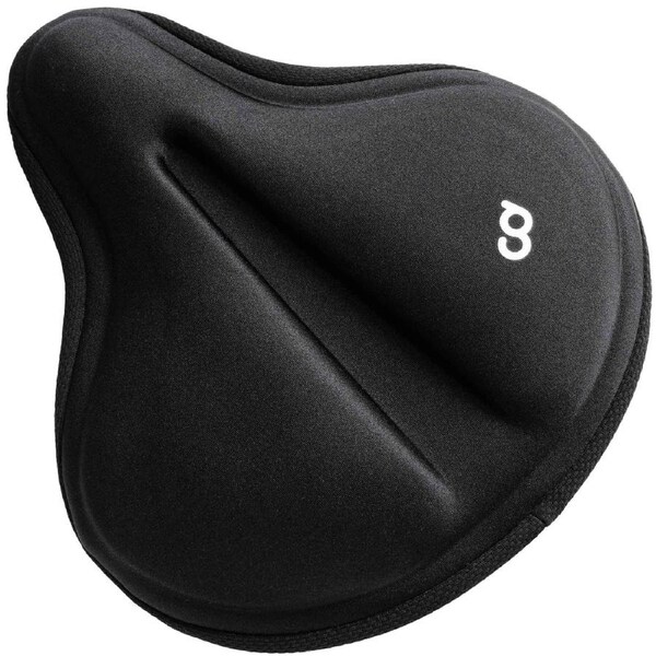 CyclingDeal Premium Bike Seat Cushion Cover 28 x 27cm - Padded Extra Soft Comfort Gel Wide Saddle Pad For Men’s & Women’s - MTB Road Bike Compatible