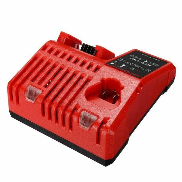 Milwaukee M12 & M18 Compatible Dual Rapid Battery Charger - 12v-18v Multi Voltage