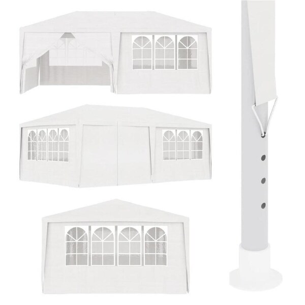 Gazebo Party Wedding Tent Outdoor Marquee Party Canopy Event Shade White 4x6m AU