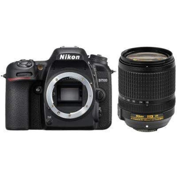 Nikon D7500 Body w/18-140mm f/3.5-5.6G ED VR Lens Digital SLR Camera