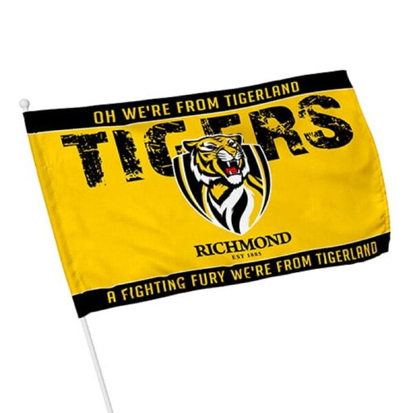 Richmond Tigers AFL KIDS Pole Flag Game Day Banner