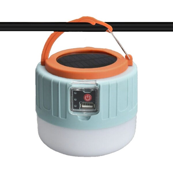 Ozoffer Portable LED Solar Camping Light Lantern Outdoor Tent Lamp USB Rechargeable