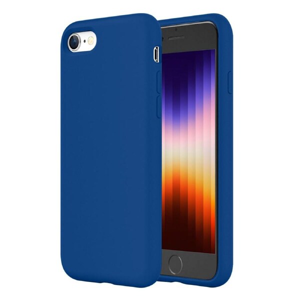 ZUSLAB iPhone 8 / 7 Case Nano Silicone Shockproof Gel Rubber Bumper Protective Cover for Apple - Blue