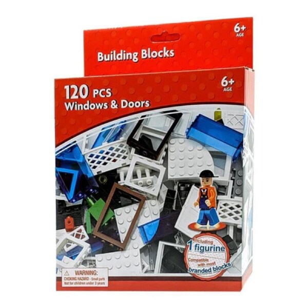 120 Pieces Blocks Window and Doors