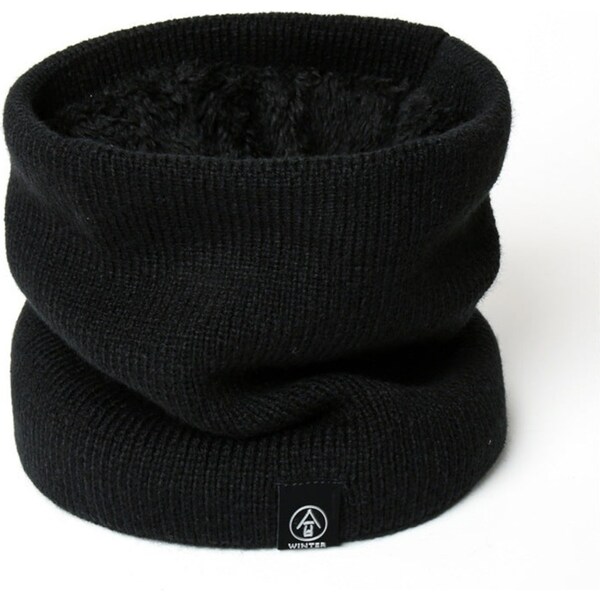 Women Men Winter Thermal Scarf Scarves Neck Warm-Black