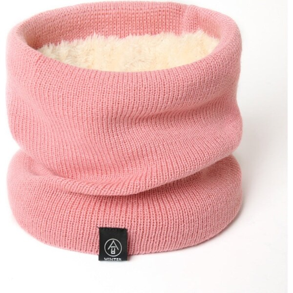 Women Men Winter Thermal Scarf Scarves Neck Warm-Pink