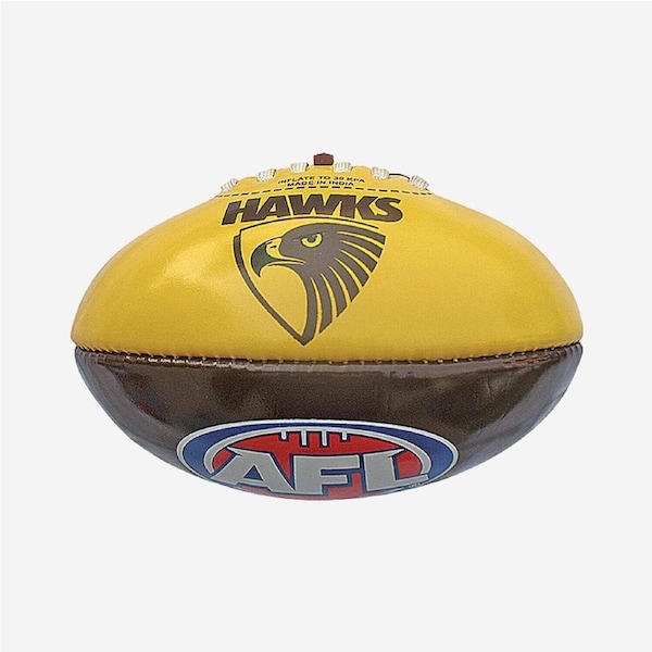AFL PVC Club Football - Hawthorn Hawks - 20cm Ball