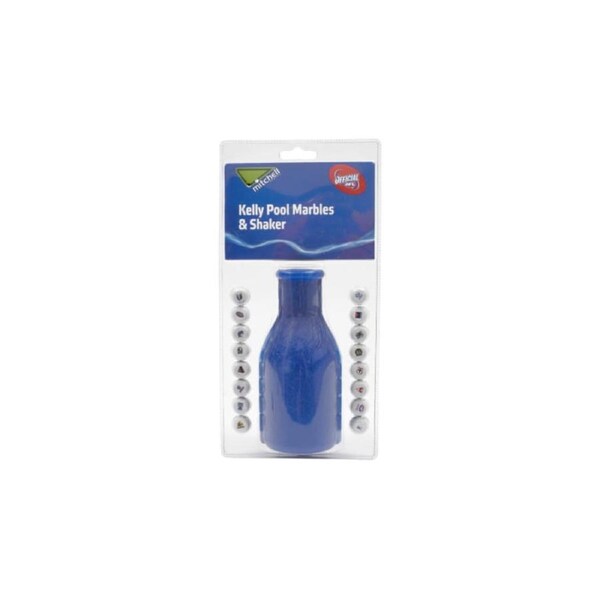 AFL Team Pool Snooker Billiard Kelly Marbles and Shaker Bottle