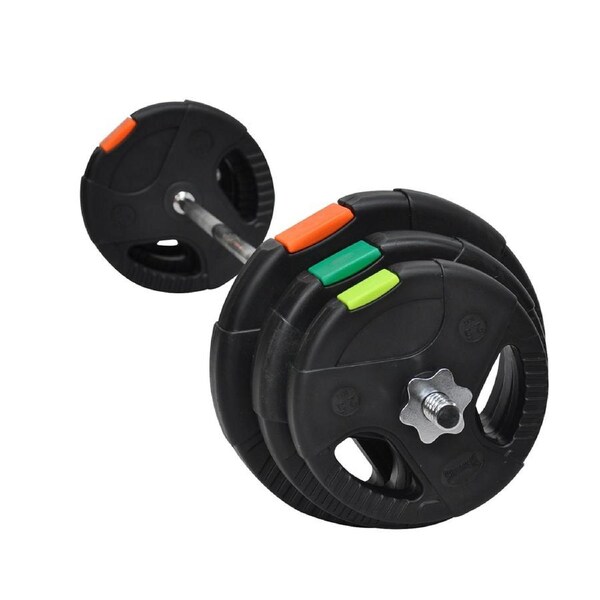 35kg - 150cm Barbell Bar Weight Set - Double Handle Weight Plate - Weight Sets