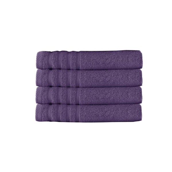 Bath Towel Set 4 Pce Indulgence Grape