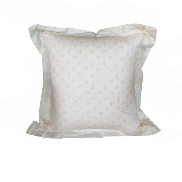 Belmondo 225TC Lara Rose Floral Square Cushion 38 x 38cm