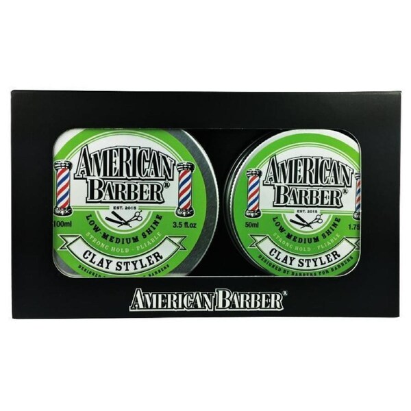 American Barber Clay Styler 100ml & 50ml Duo Pack