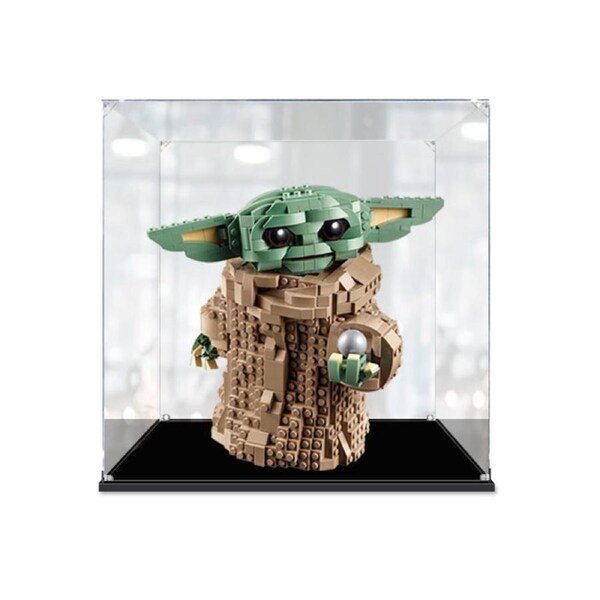 Acrylic Display Case for LEGO 75318 Star Wars Mandalorian The Child Baby Yoda Figure Storage Box Dust Proof Glue Free