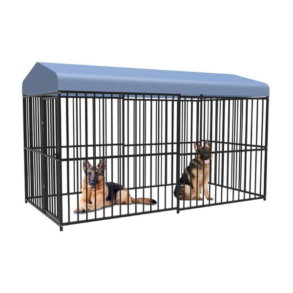 PawHub X Large Heavy Duty Dog Cage Kennel Metal Hutch Pet Crate 3M Long