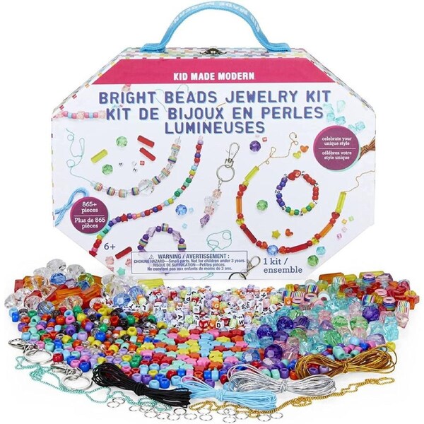 Kid Made Modern - Bright Beads Rainbow Jewelry Kit