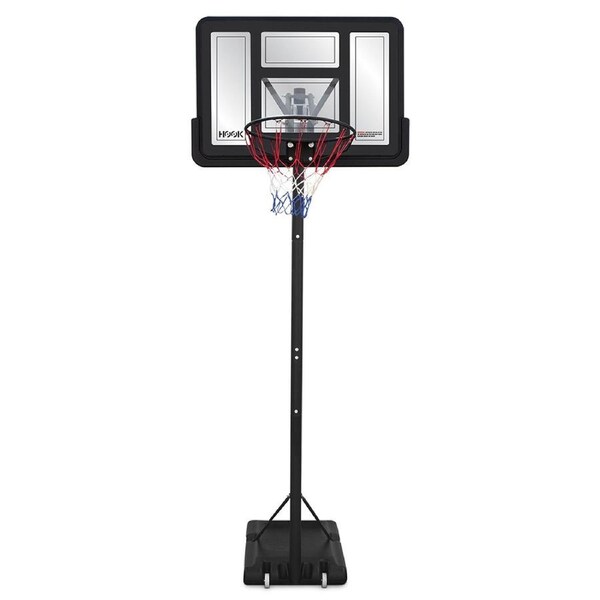 Hook 3.05m Power Lift Basketball Hoop Adjustable Roller Wheeled System
