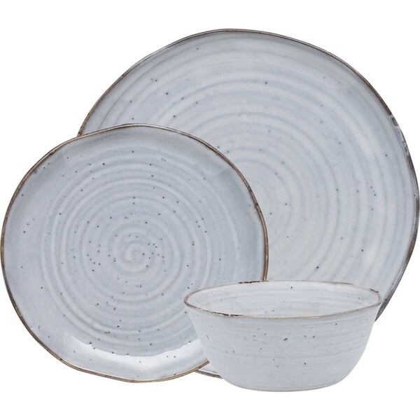 12pc Ecology Ottawa Orchid Dinner Set Dinner Plates/Side Plates/Noodle Bowls