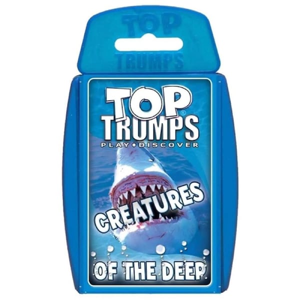 Top Trumps Creatures Of The Deep Top Trumps Card Deck Educational Game Kids 6+