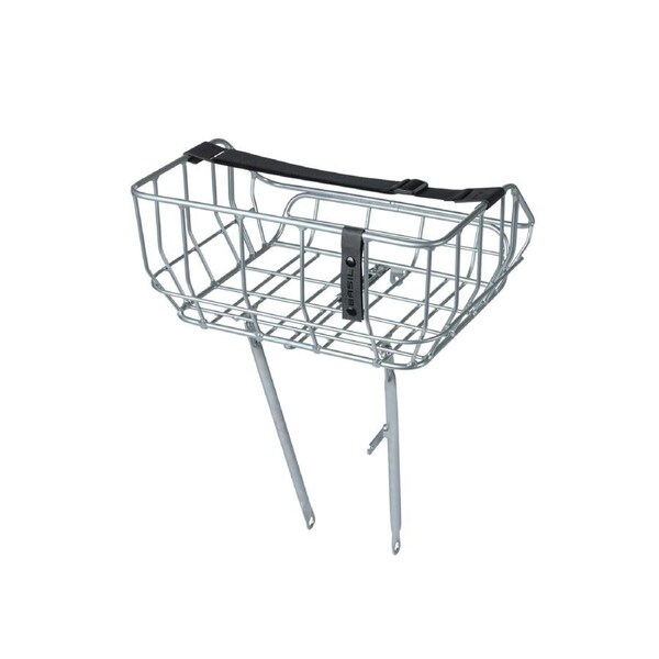 Basil Portland Bicycle Front Basket 25 Litres Chrome