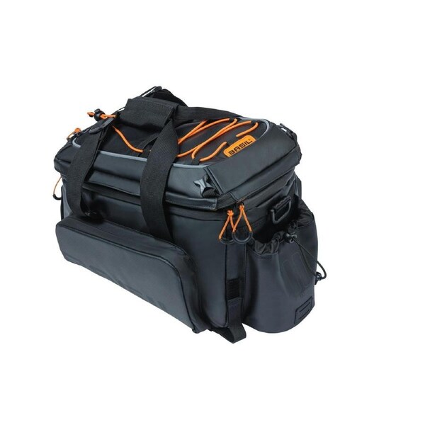 Basil Miles Tarpaulin Trunkbag XL Pro 9-36 Litres Black/Orange - Black