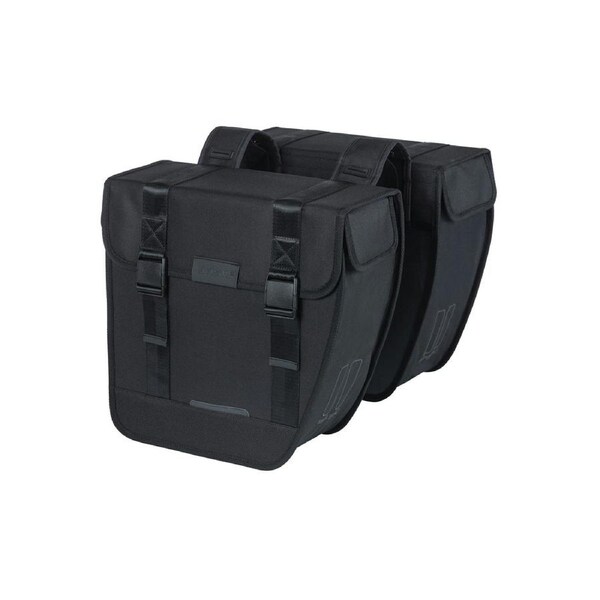 Basil Tour Double Pannier Bag 28 Litres Black - Black