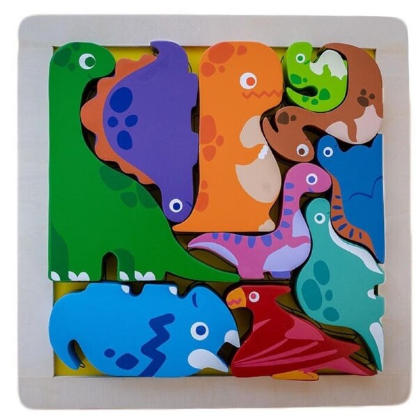 Kiddie Connect - Dinosaur Chunky Puzzle 10pc