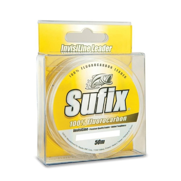 40m Spool of 40lb Sufix InvisiLine 100% Fluorocarbon Fishing Leader