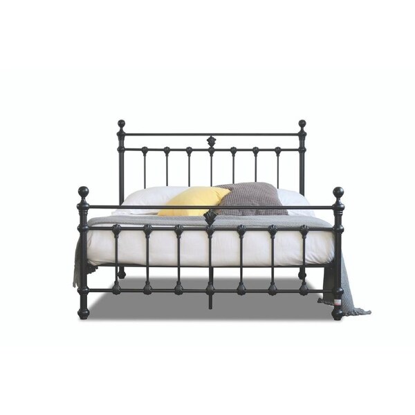 Modern Classic Valarie Queen Metal Bed Frame Black