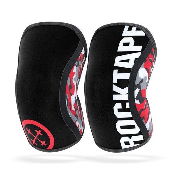RockTape Medium 5mm Assassins Knee Sleeves Compression Squat/Deadlift Support RD
