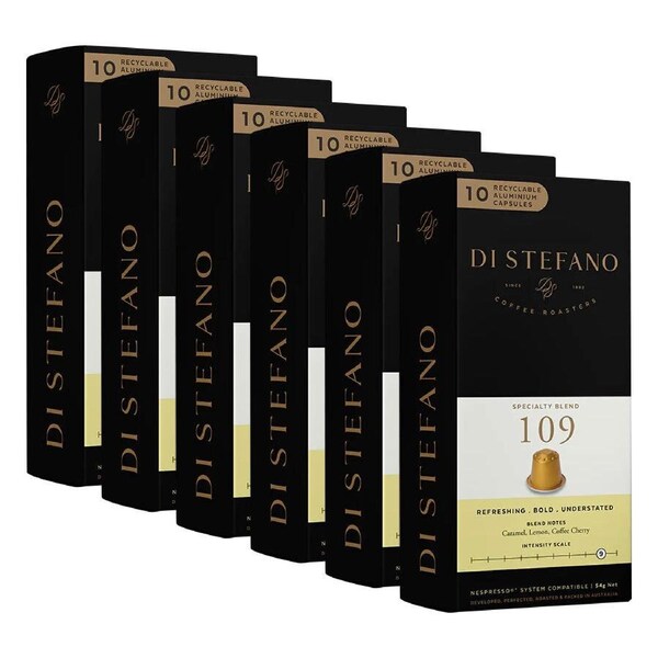 60pc Di Stefano 54g Coffee Capsules/Pod Speciality Blend 109 f/Nespresso Machine