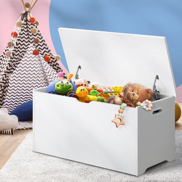 Oikiture Kids Toy Box Storage Chest Cabinet Clothes Children Bench Room Organiser