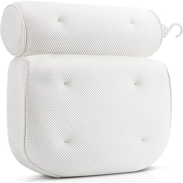3D Mesh Bath Pillow Spa Breathable Bathtub Cushion-35cm