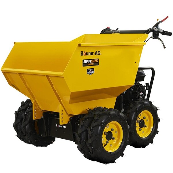 Baumr-AG 6 Wheel Motorised Wheelbarrow Dumper Petrol Wheel Barrow 500kg Capacity