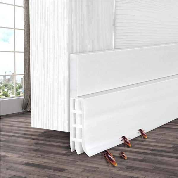 Door Draft Stopper, Door Sweeps, Weather Stripping Under Door Draft Blocker, Door Seal Strip Insulator, Draft Stoppers for Bottom of Doors Soundproof Wind Blocker