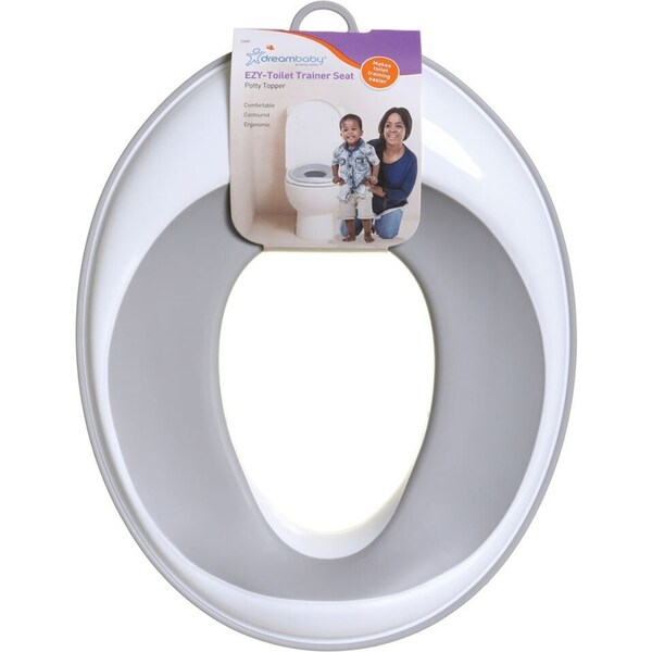 Dreambaby EZY-Toilet Trainer Contoured Seat Potty Topper Baby/Toddler 12m+ Grey