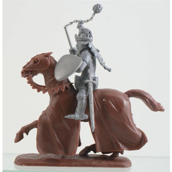 1 Only 14th Century French Army Dismounted Men-at-Arms & Armati in Light Metallic Armor