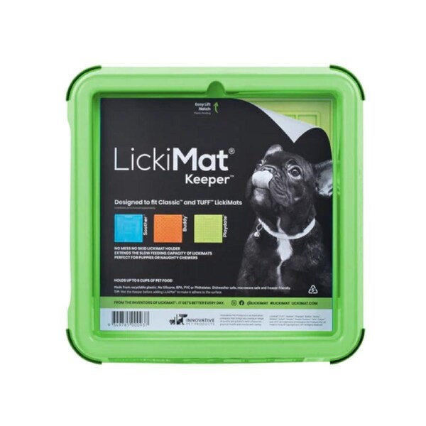 LickiMat Green Indoor Keeper to Fit Classic & Tuff LickiMats for Dogs