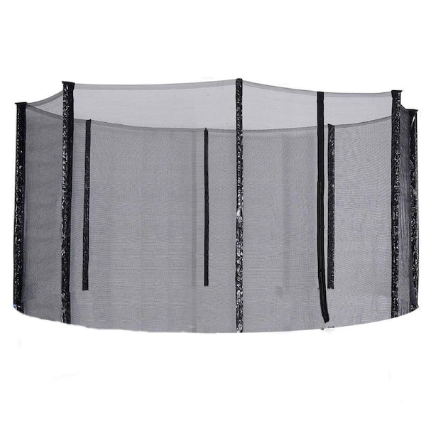 10FT Replacement Safety Net Enclosure For Round Trampoline Compatible with 8 Poles
