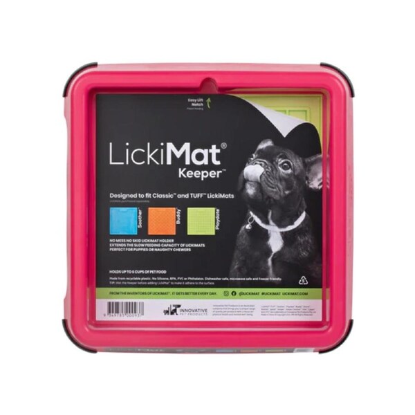 LickiMat Pink Indoor Keeper to Fit Classic & Tuff LickiMats for Dogs