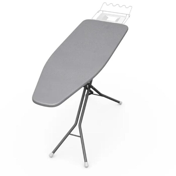 Clevinger Ultra Thick Heat Retaining Felt Ironing Iron Board Cover Easy Fitted - Cover only-Metallic Gray