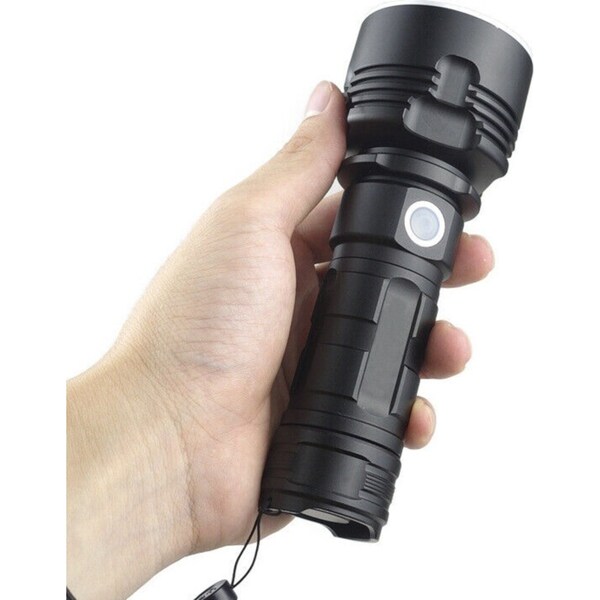 Ozoffer CREE L2 LED Tactical Rechargeable Flashlight USB Camping Hunting Torch