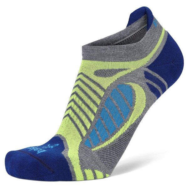 Balega Ultralight No Show Tab Running Socks US W 6-8/M 4.5-6.5 S Grey Heather