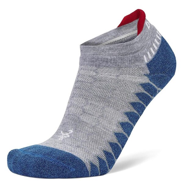 Balega Silver No Show Running Socks Dry Feet US W 8.5-10.5/M 7-9 MED Mid Grey
