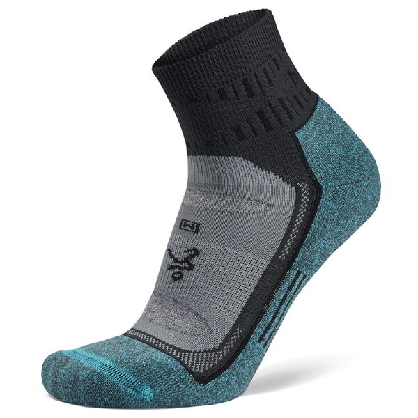 Balega Blister Resist Quarter Running Socks Dry Feet US W 8.5-10.5/M 7-9 Grey
