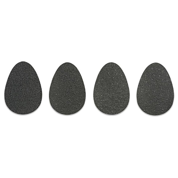 2 Pairs Apara Grippy Steps Shoe Sole Anti-Slip Foot Care Support Pads Black