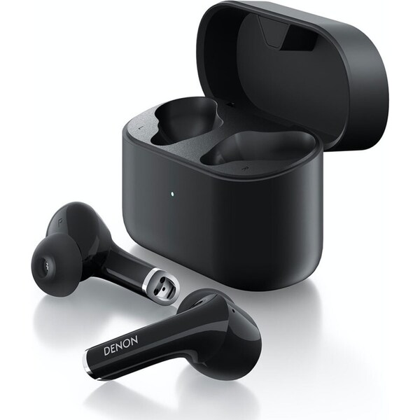 Denon Wireless Bluetooth In-Ear Headphones Earbuds Active Noise-Cancelling Black