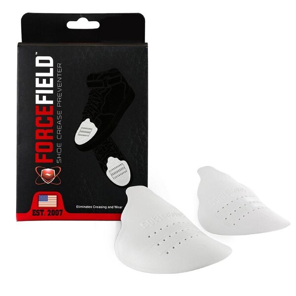 ForceField Shoe Crease Preventer Sneakers Protectors w/ Adhesive Strips Large