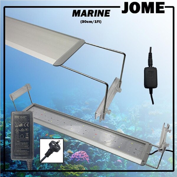 JOME Aquarium Moonlight LED Light Marine Full Spectrum Fish Tank Lighting 1ft 30cm 12w